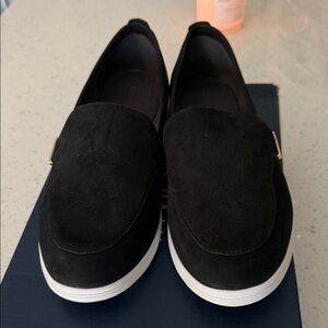 Cole Haan Black Suede Loafers